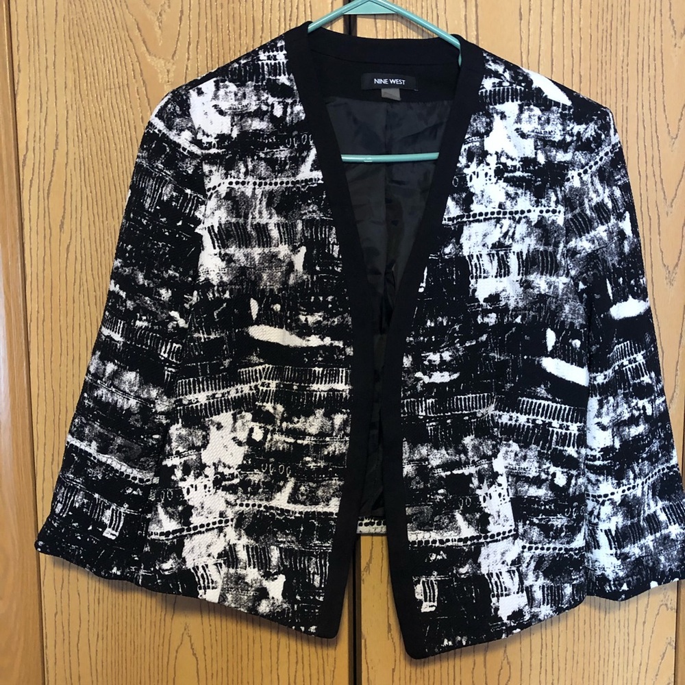Black/White print Blazer